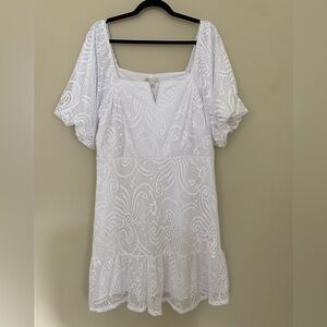 Cato lace white dress size XL